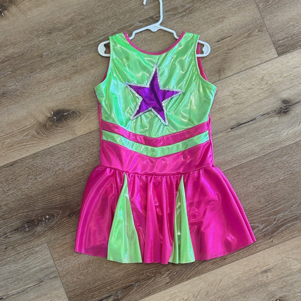 Pink and Green Star Kids Costume